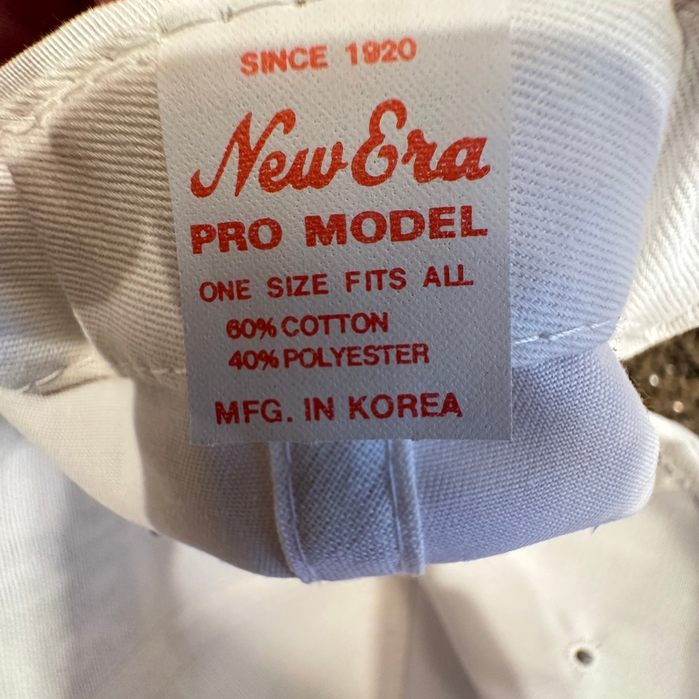 Raiders New Era Snapback Hat Vintage 1990s NFL White Korea Deadstock - Picture 8 of 8